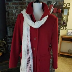 Moda International red wool jacket